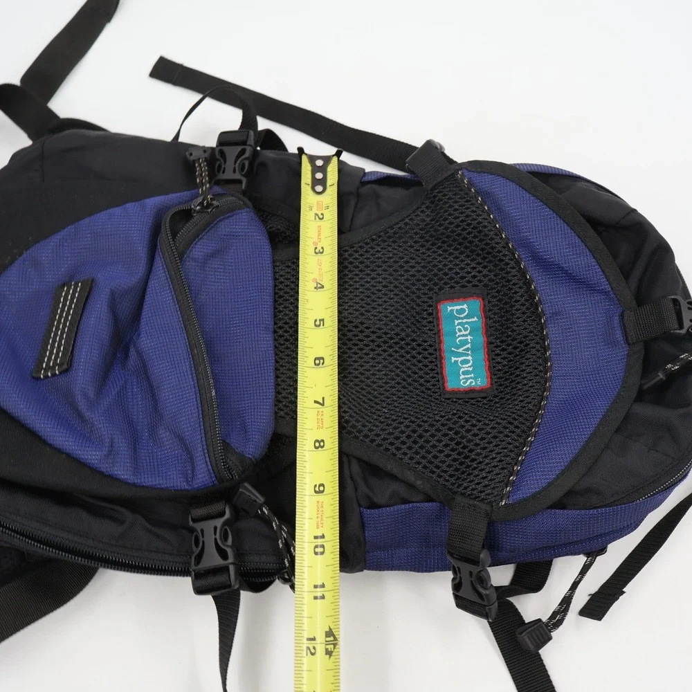 Platypus Hydration Backpack Unisex Medium Blue Black Vintage Hiking Trail Bag